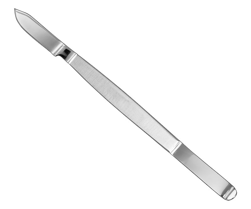 Wax knife, metal handle